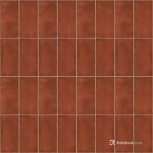 Reddish-brown Plain Tile for Kitchen and Bathroom Wall texture