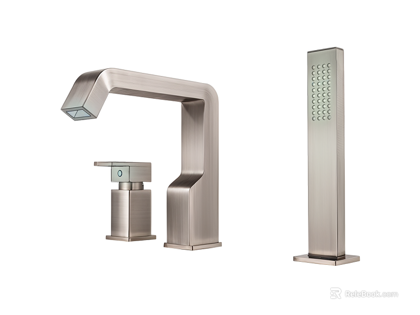 brushed metal bathroom faucet shower texture