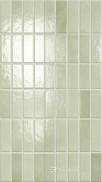 avocado green small square brick texture