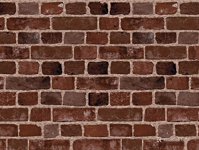 Brick wall horse teeth rub red brick wall texture