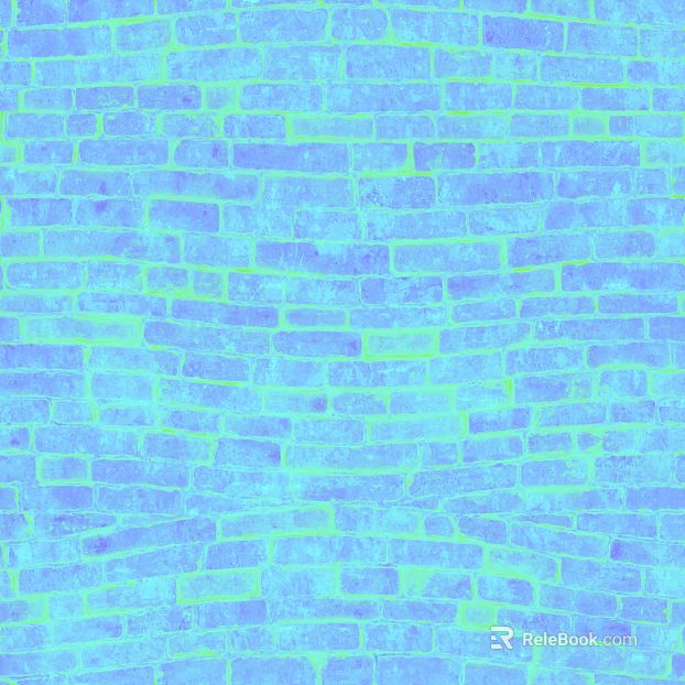 Blue-green artistic brick wall background wall texture