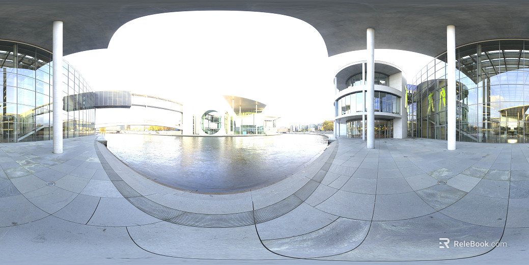 City Office Building Day HDR texture