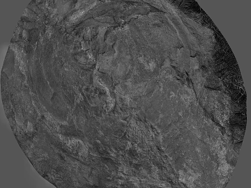 Dark gray rock outdoor ground 3d model