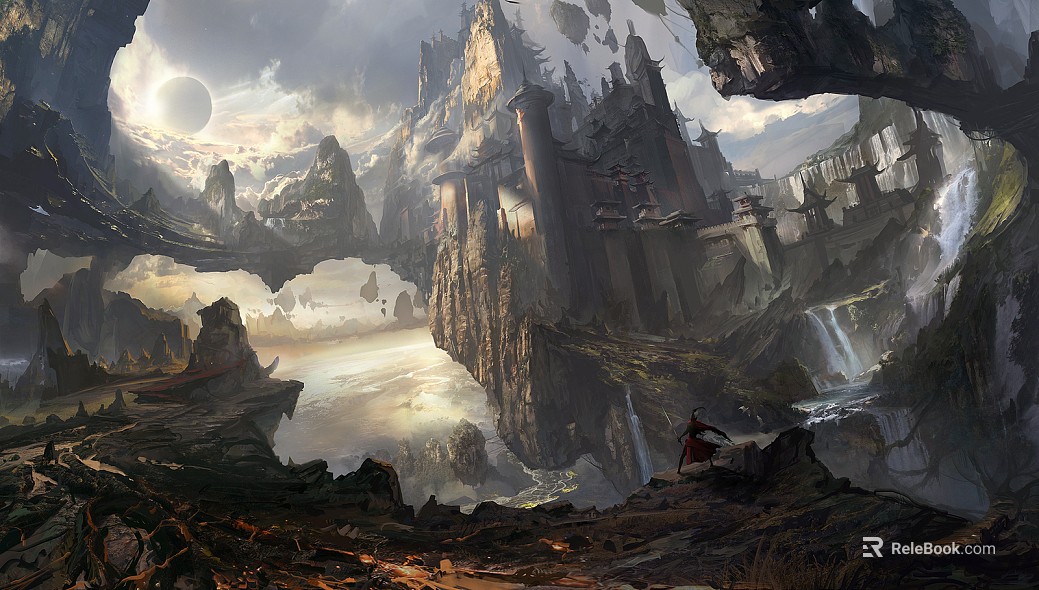 landscape painting texture