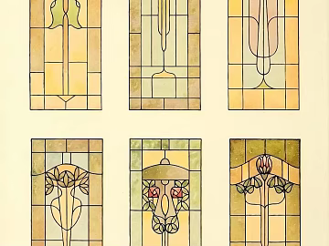Light Luxury Vintage Stained Glass texture (ID:ffach871870)