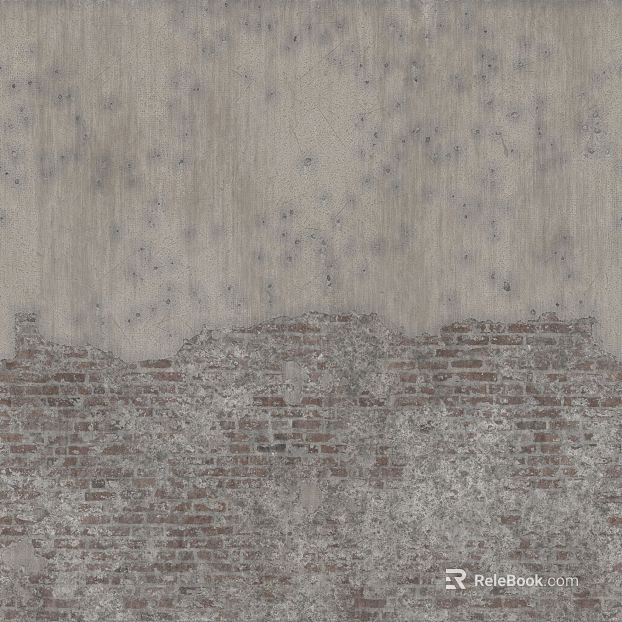 Grey tone old brick wall background texture