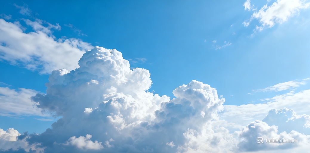 blue sky and white clouds texture