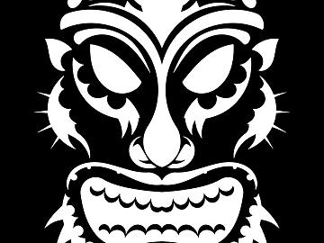 Tattoo black and white mask pattern texture pattern graphics (ID:ffach961584)