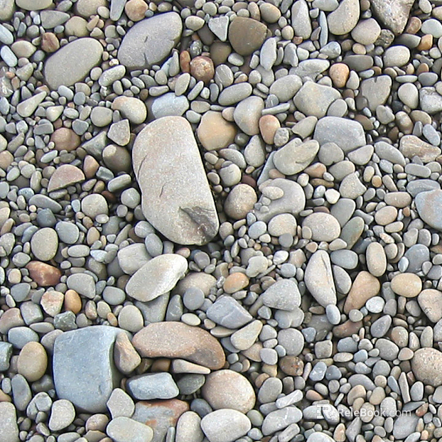 Modern cobblestone ground texture