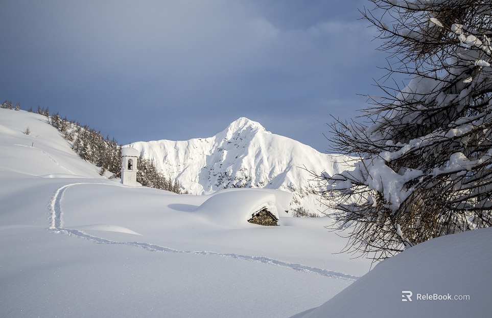 Modern Natural Landscape Snow Mountain Exterior texture