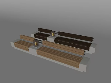 Shallow Deep Log Public Area Bench texture (ID:ffaeh835841)