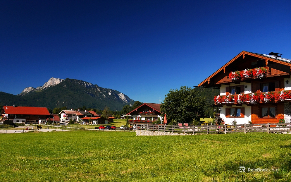 Pastoral scenery texture