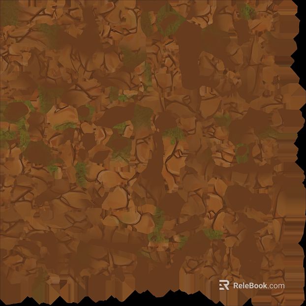 Earth yellow gravel ground texture