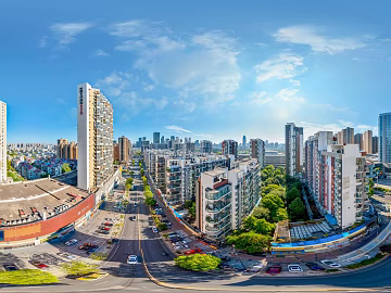 HDR urban ecological greening panorama texture (ID:ffach103003)