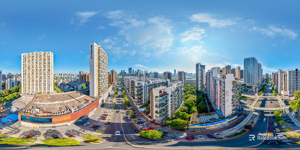 HDR urban ecological greening panorama texture