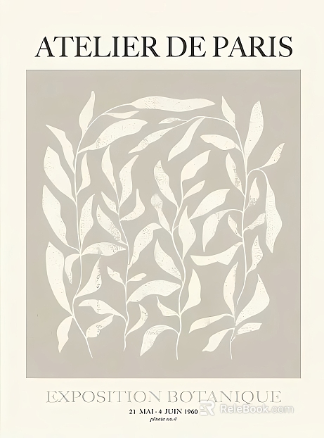 Rice White Plant Illustration Living Room Decorative Painting texture