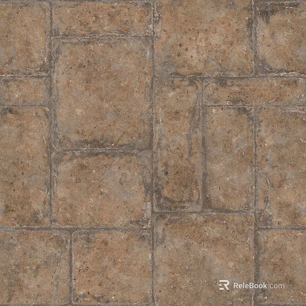 Retro Brown Lyme Stone Outdoor Floor Tile texture
