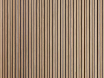 Wood-grain wooden louver panel 3d model