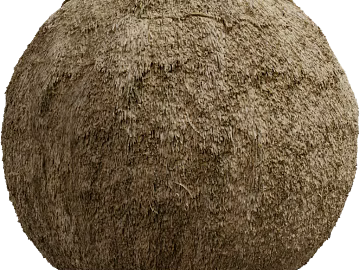 Thatched Roof PBR 3d model