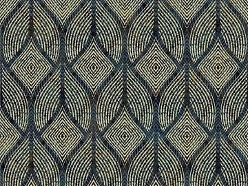 Blue and yellow geometric pattern cloth soft fabric texture (ID:ffaeh267744)
