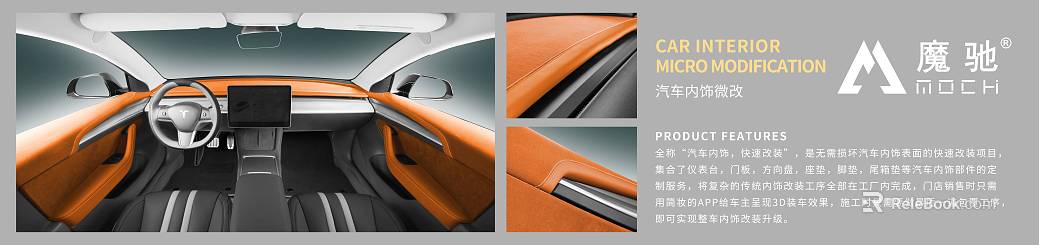 Magic orange flannel car interior modification texture