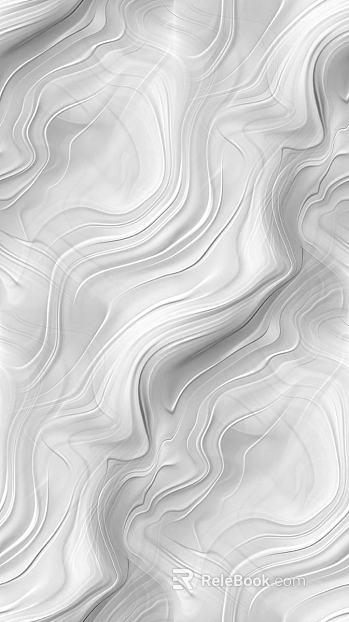 Gray-White Waterfall-Grain Marble Wall Cladding Stone texture
