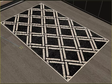 Black and white geometric rug for the living room floor texture (ID:ffaeh841536)