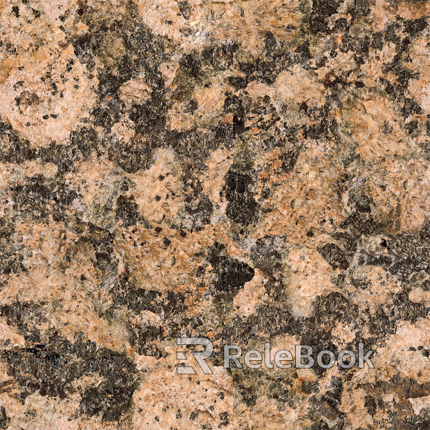 A coarse, natural stone texture with a blend of gray and beige tones, showcasing rugged surface with uneven cracks and crevices, imparting an authentic, earthy feel.