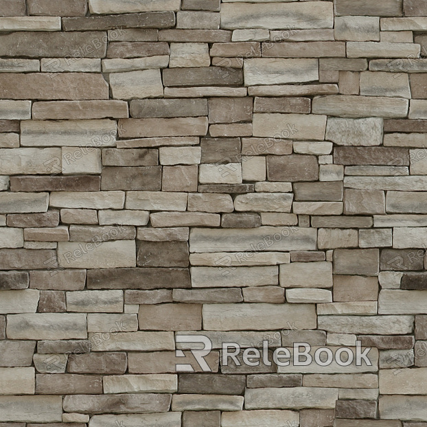 A Culture Stone image showcasing textured, earthy-toned synthetic stones arranged in a seamless pattern, ideal for rustic or modern architectural designs.