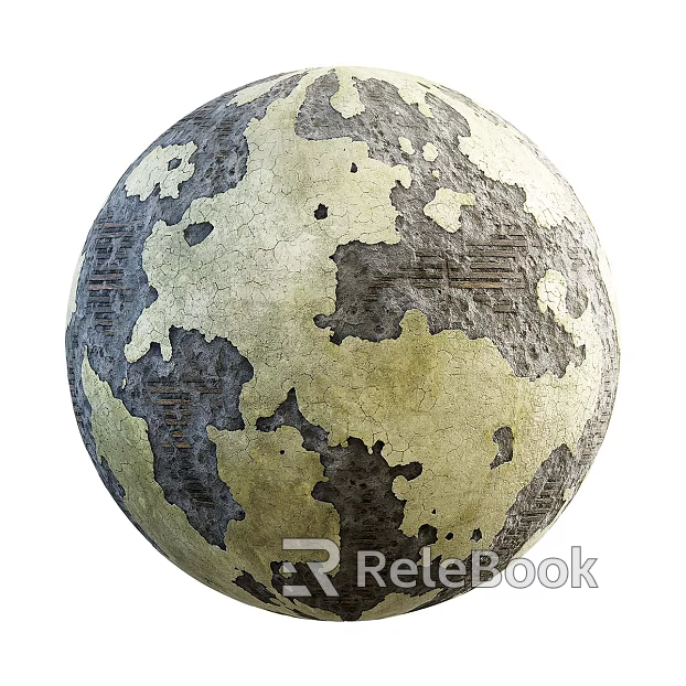 Damaged wall PBR texture