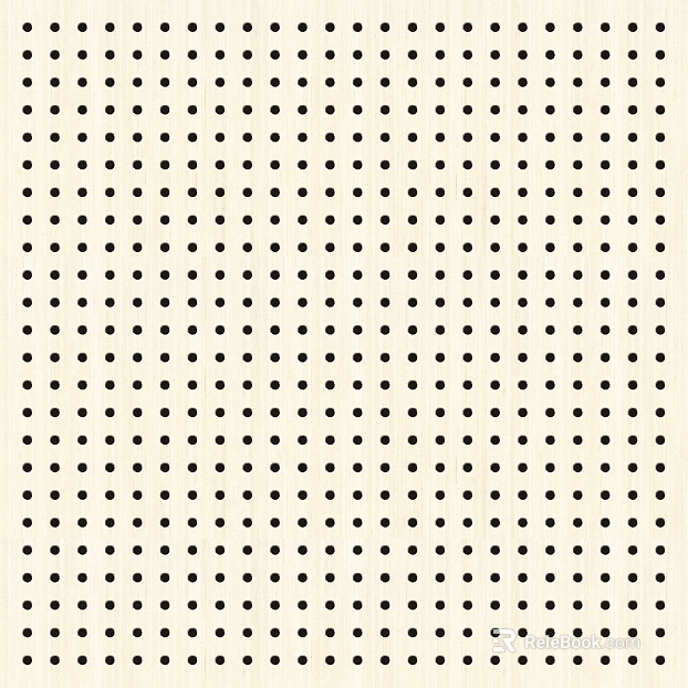 Perforated acoustic panel texture