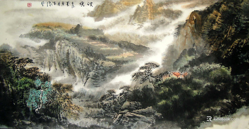 landscape painting texture