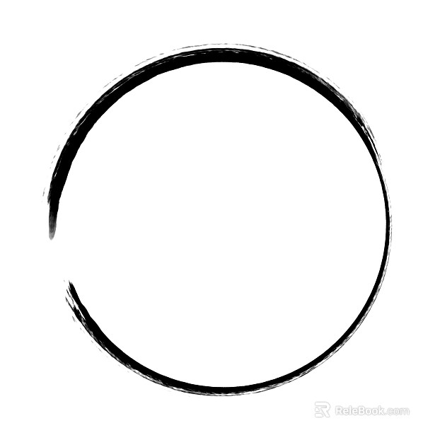 Chinese style ink ink ring round border ink texture