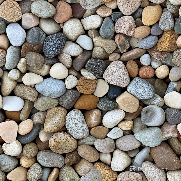 Gravel Colored Stone Gravel Paving Cobblestone Ground Courtyard Landscape texture