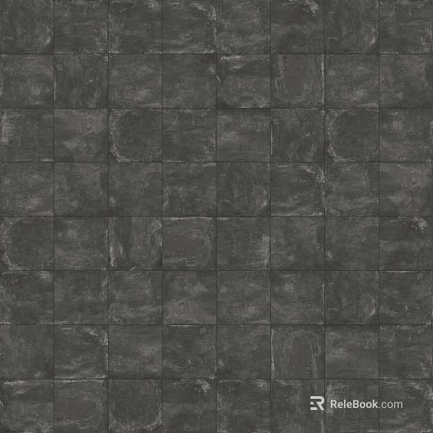 24x 24 Matte Coal Tile texture