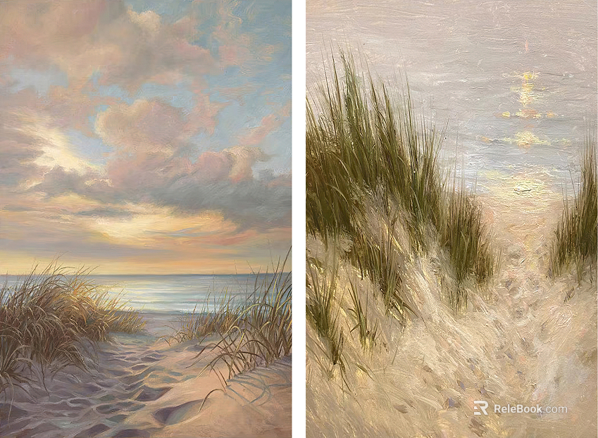 landscape painting texture