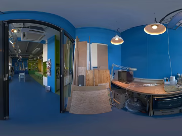 Modern Indoor Tea Room Day HDR 3d model