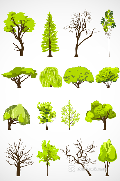 Plant painting texture