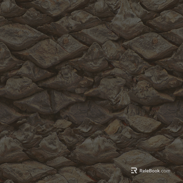 Dark brown rock wall stone texture