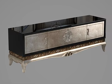 European style old metal TV cabinet texture (ID:ffaeh651756)