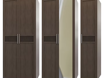 Dark Brown Wood Grain Bedroom Wardrobe texture (ID:ffaeh024226)