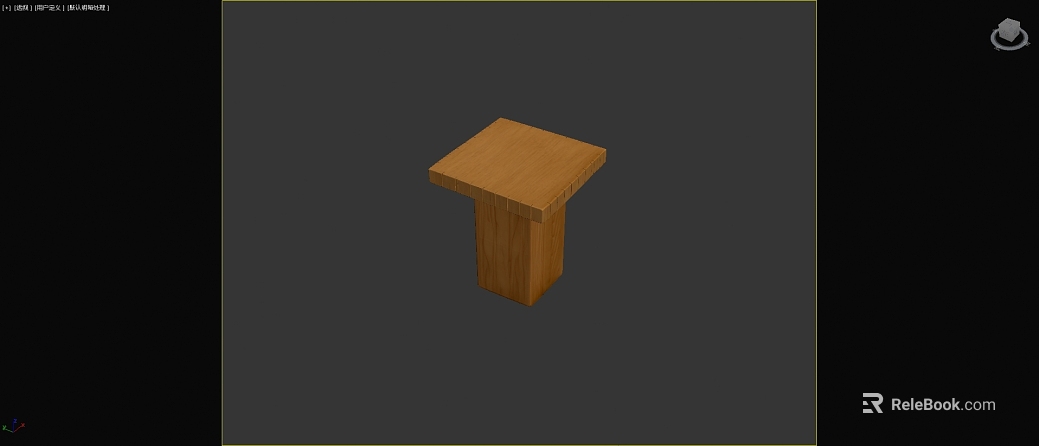 Light log color solid wood side table texture