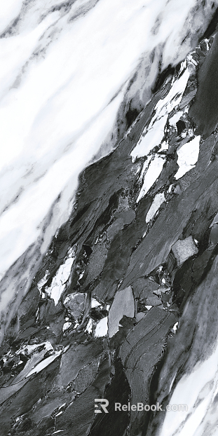 marble black and white flower artificial stone texture