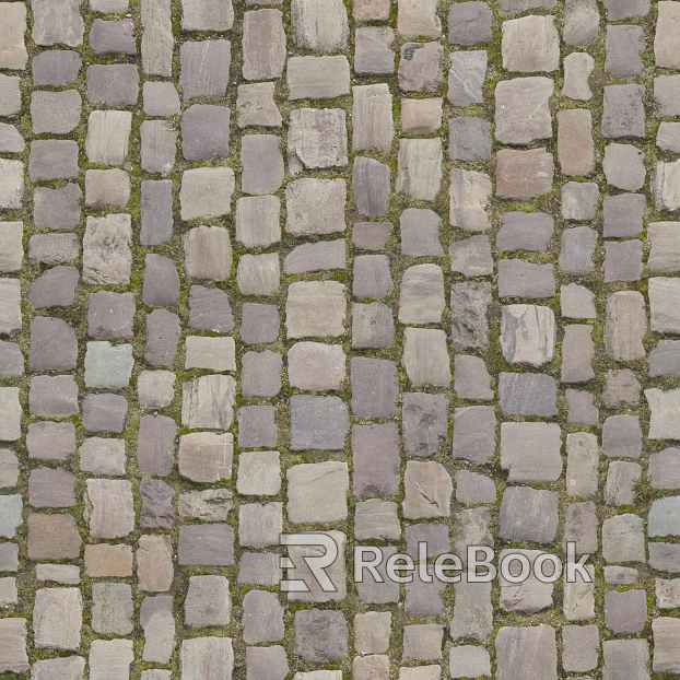 Brick pavement texture