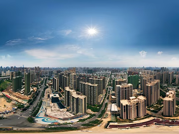 HDR urban ecological greening panorama texture (ID:ffach697403)