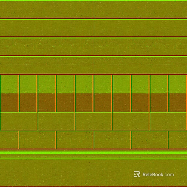 Yellow green color block brick wall interior wall brick texture