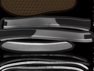 Grey brown rubber sole assembly texture (ID:ffaeh753346)