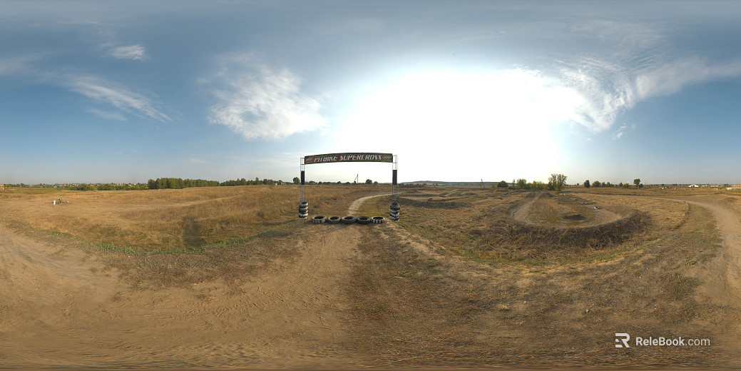 Outdoor Suburban Offroad Gate Daytime HDR texture