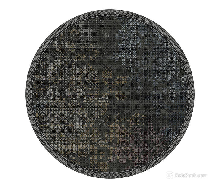 Round carpet texture