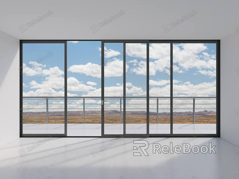 Glass door texture